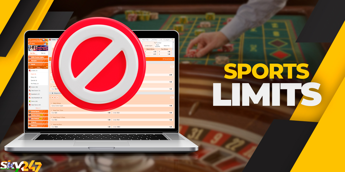 Limits on betting on sporting events